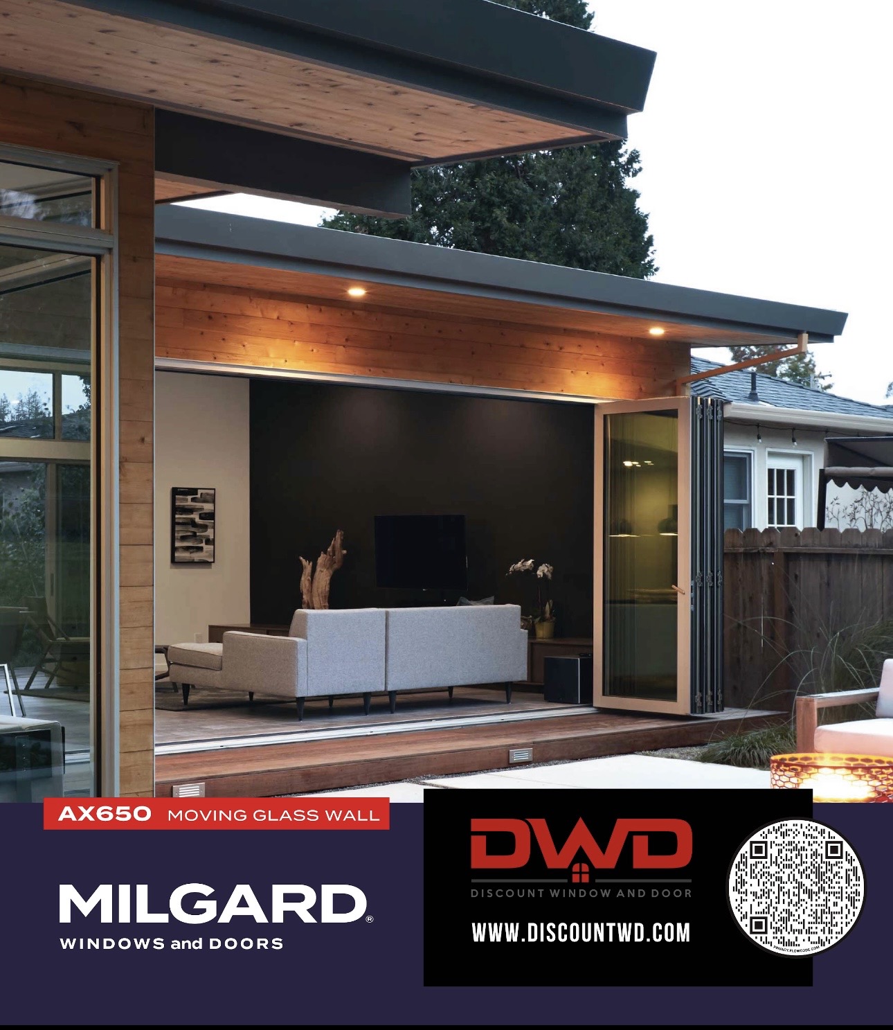 Milgard × Discount Window & Door — AX650 Moving Glass Wall